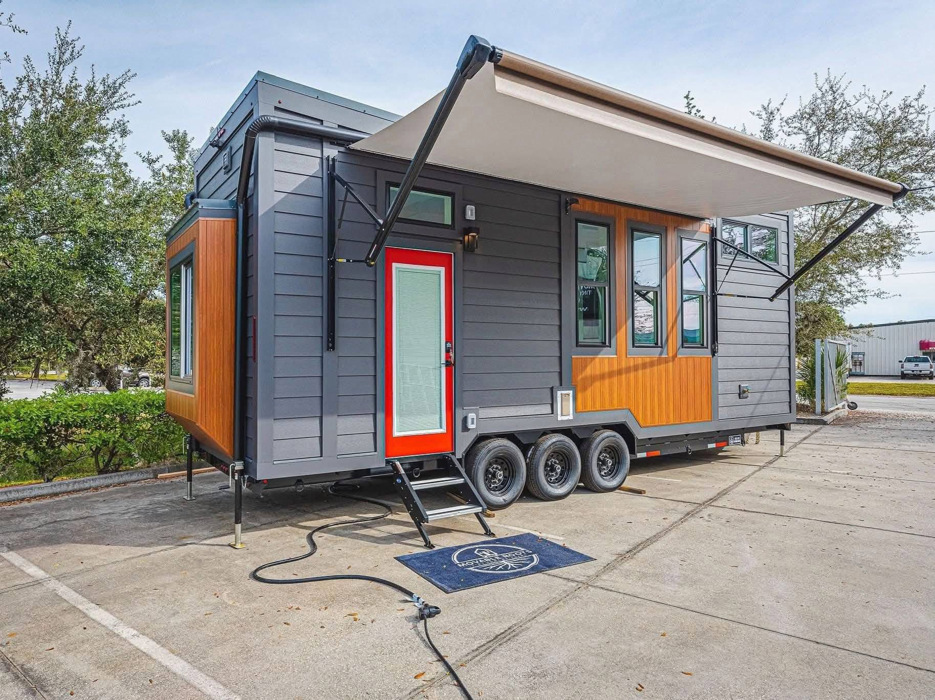 Cat House Tiny Home Exterior
