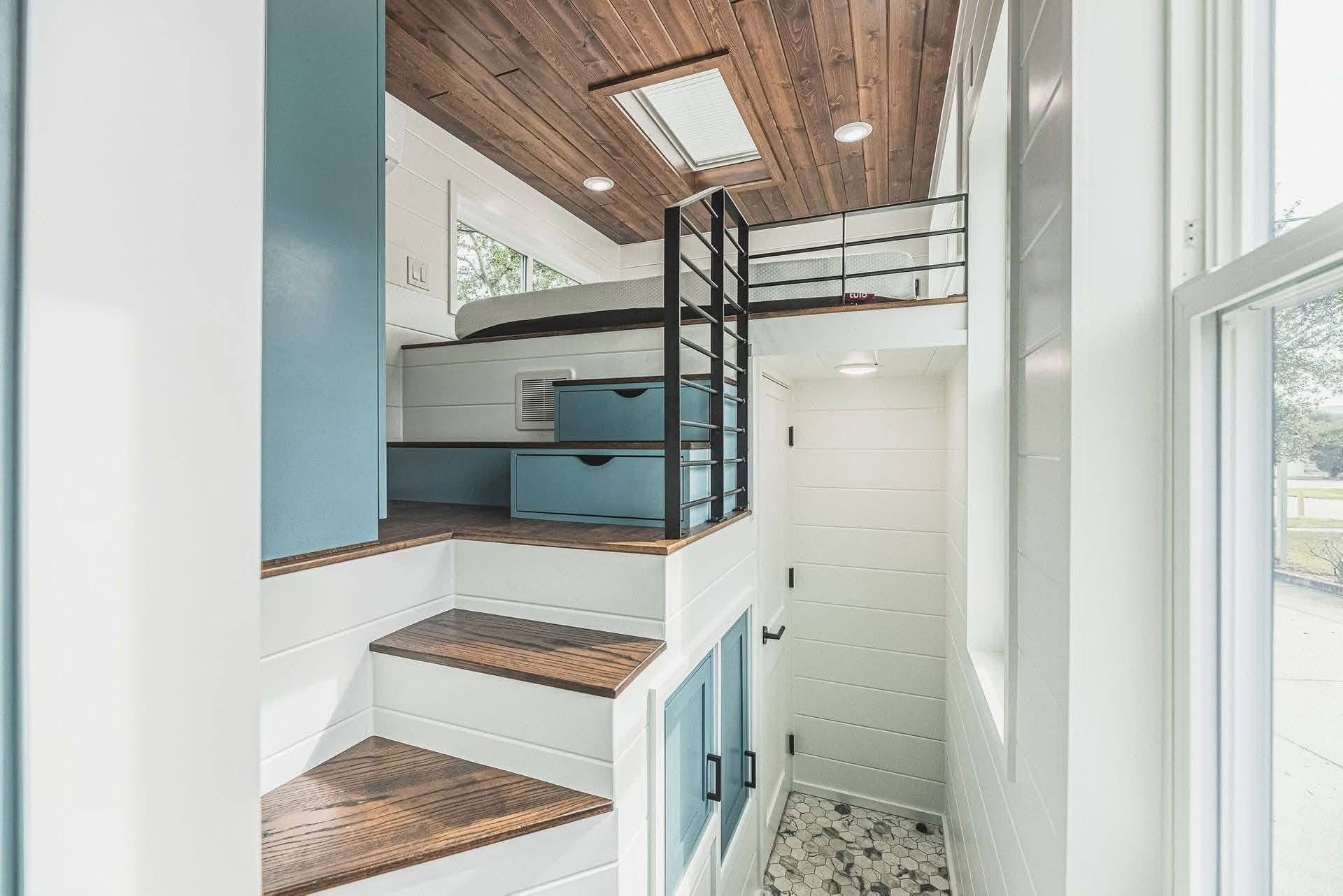 Cat House Tiny Home For Sale – 350 SqFt on 28ft Trailer | Jensen Mobile Home Movers - Image 12