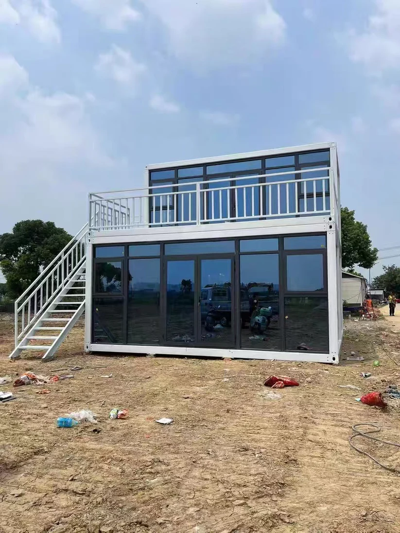 Two Floor Container House Kit Glass Walls - Image 2