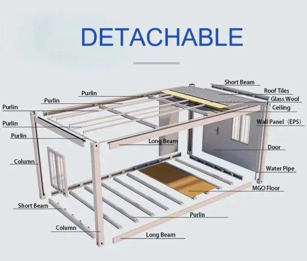 Two Floor Container House Kit Glass Walls - Image 3