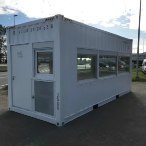 high cube fixed glazing container 20ft