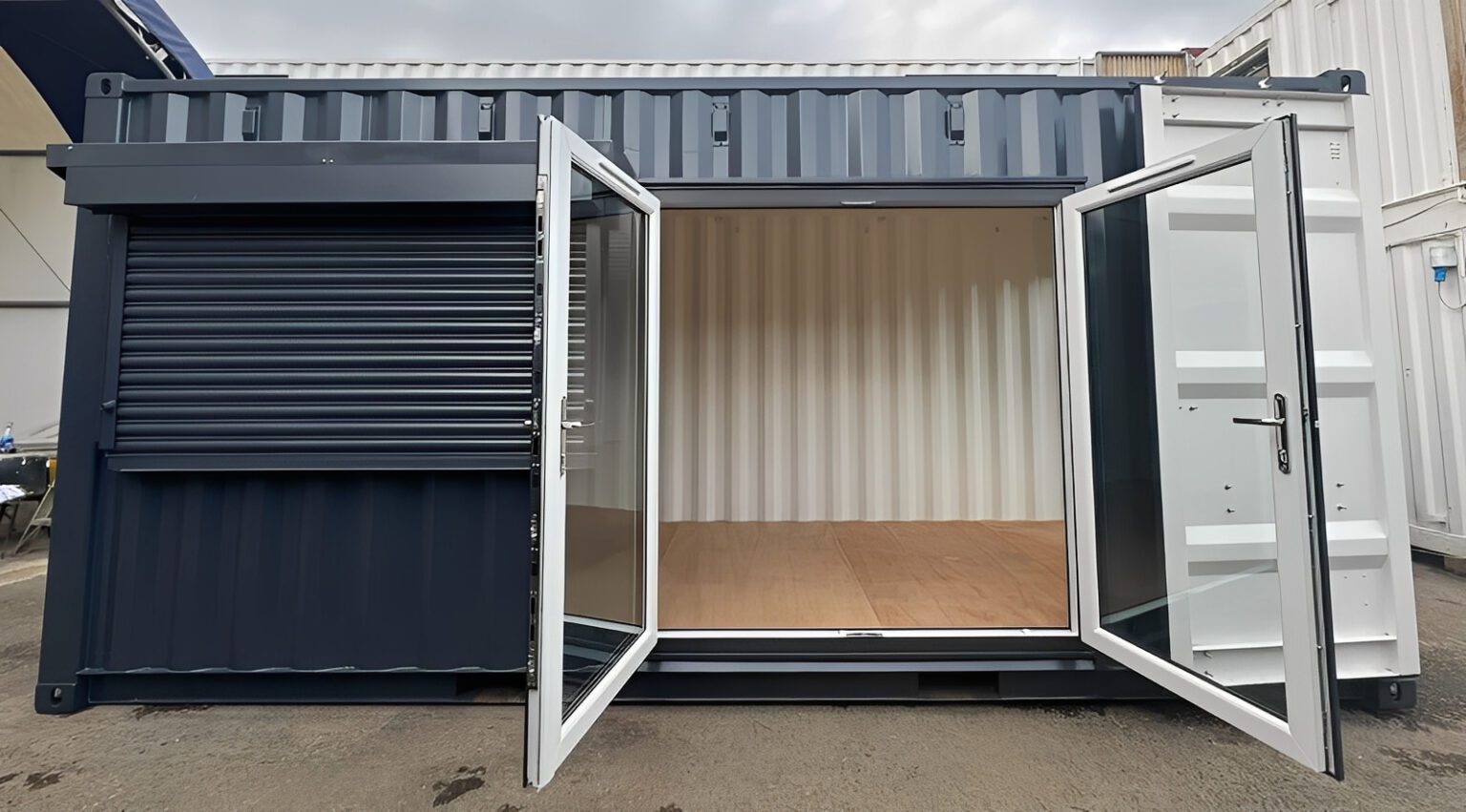 20ft x 8ft Custom Shipping Container Conversion – Portable Building - Image 2