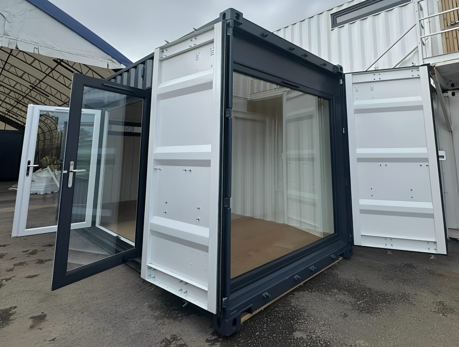 20ft x 8ft shipping container conversion
