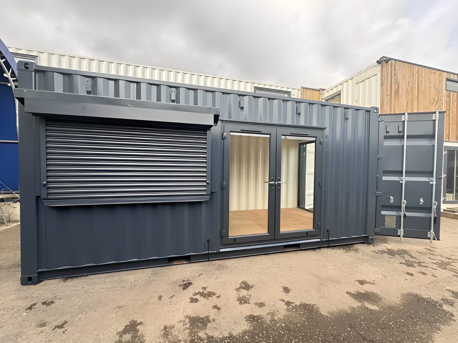 20ft x 8ft Custom Shipping Container Conversion – Portable Building - Image 3