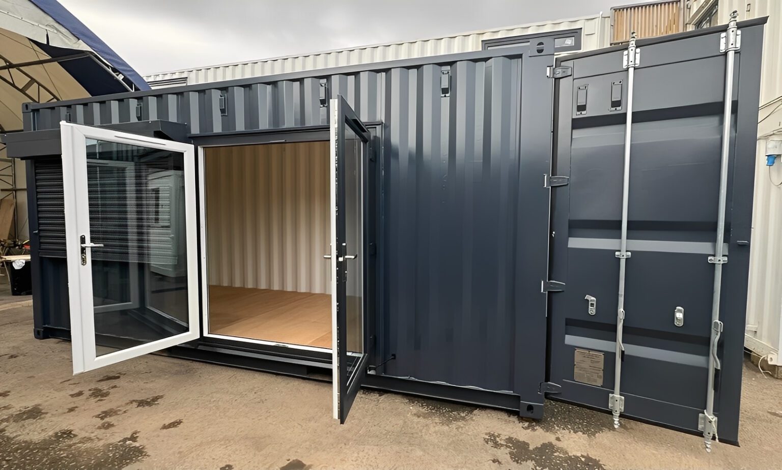 20ft x 8ft Custom Shipping Container Conversion – Portable Building - Image 5