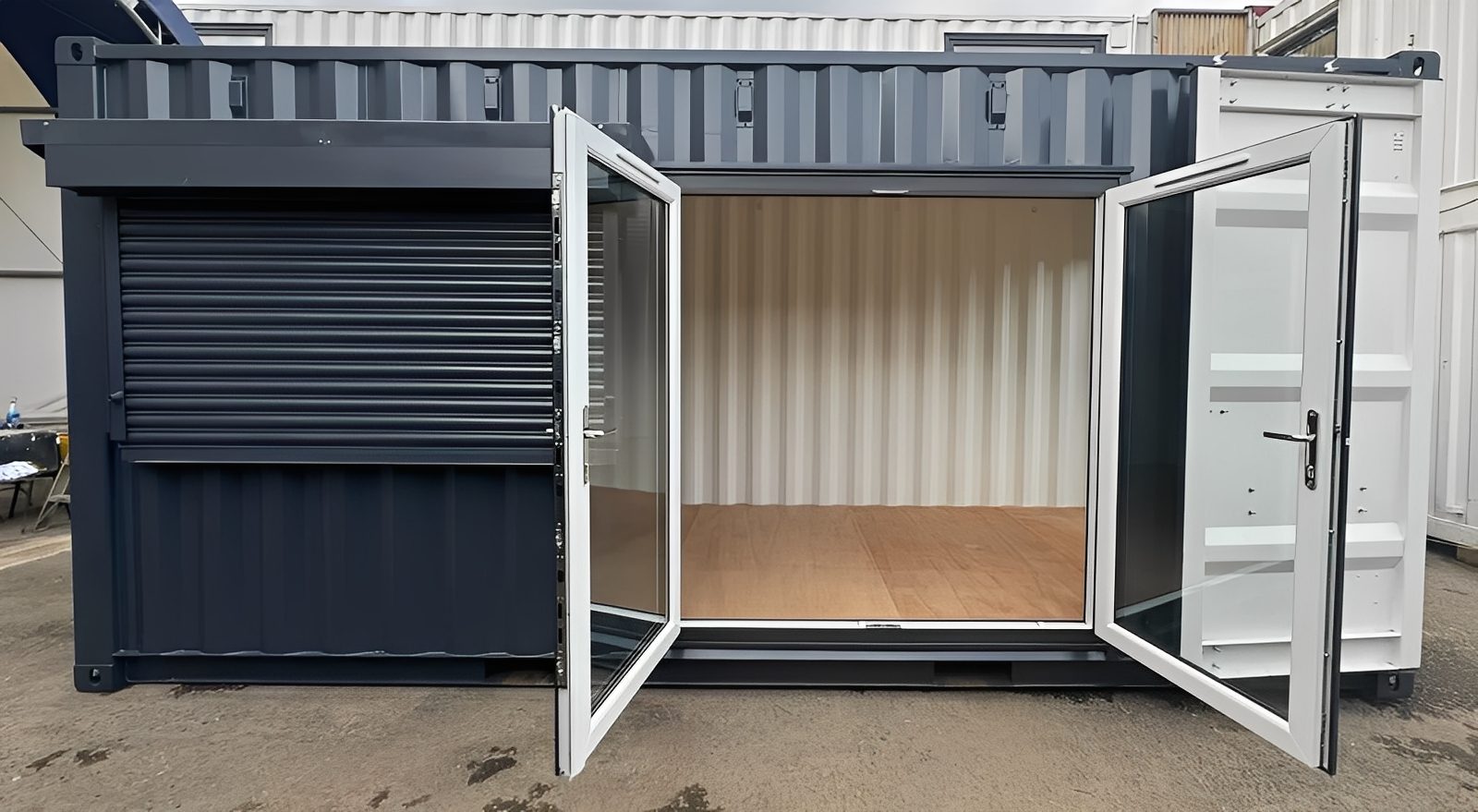 20ft x 8ft Custom Shipping Container Conversion – Portable Building - Image 4